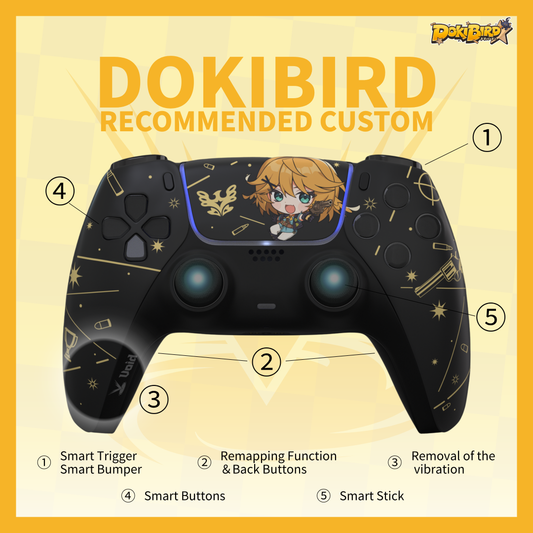 【PS5 | PC】Dokibird × Void Gaming Collaboration Controller 【Doki's Custom】